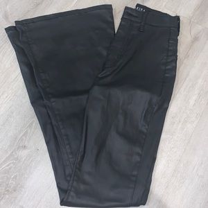 flared leather pants